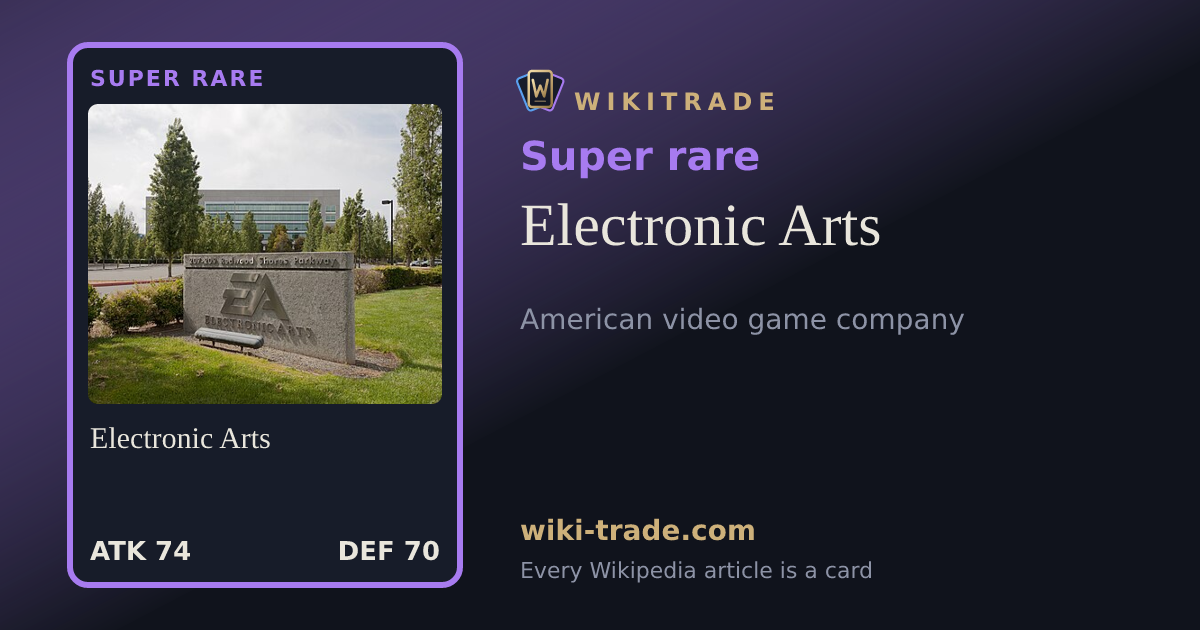 Electronic Arts — Super rare card