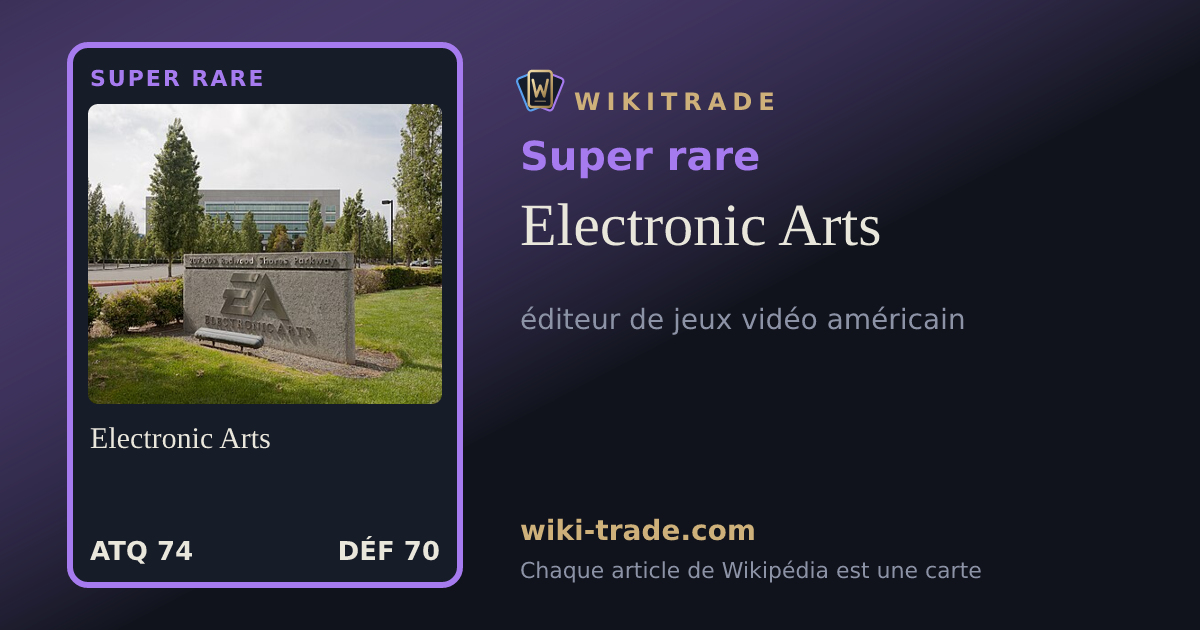 Electronic Arts — carte Super rare