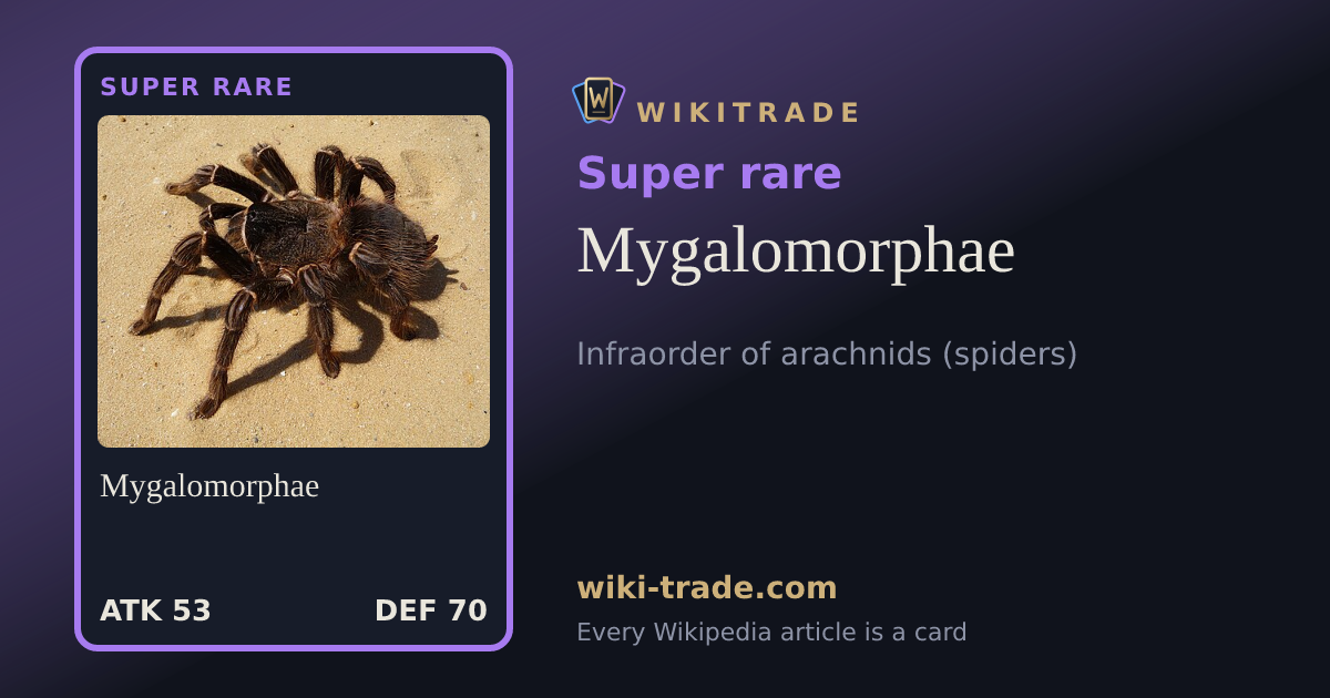 Mygalomorphae — Super rare card