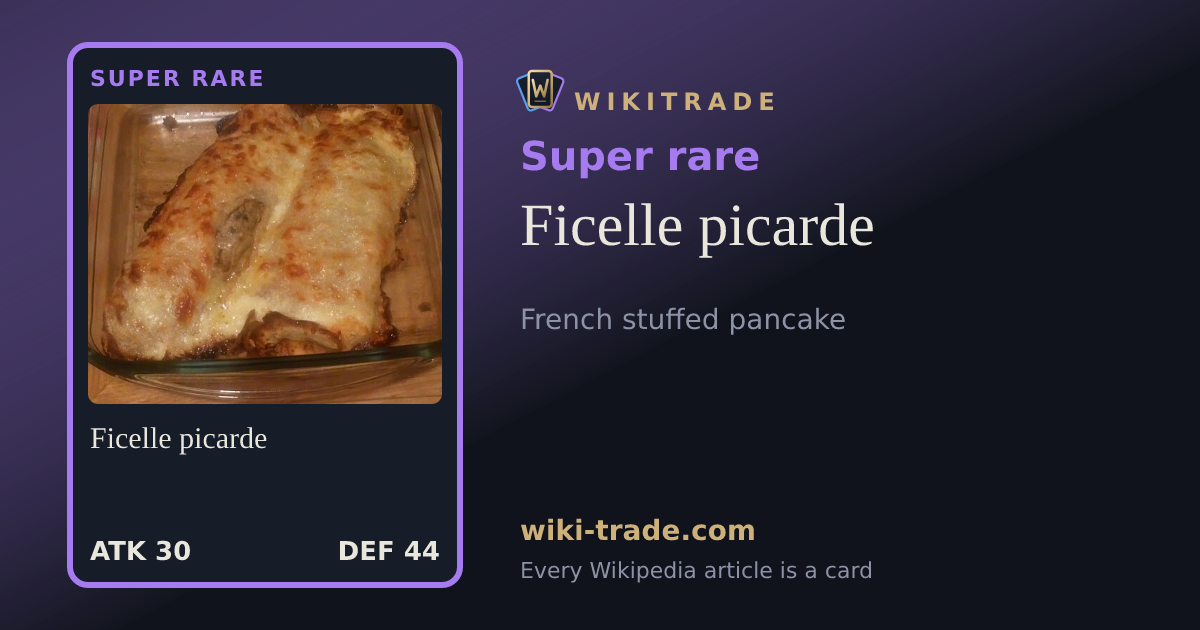 Ficelle picarde — Super rare card