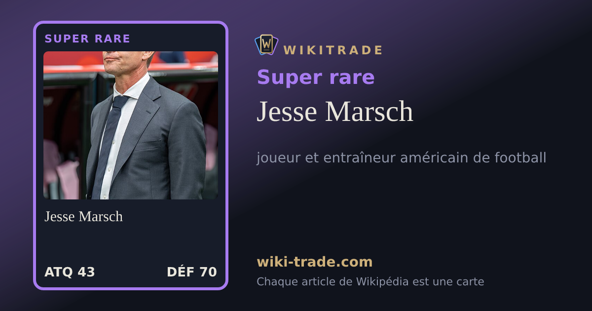 Jesse Marsch — carte Super rare