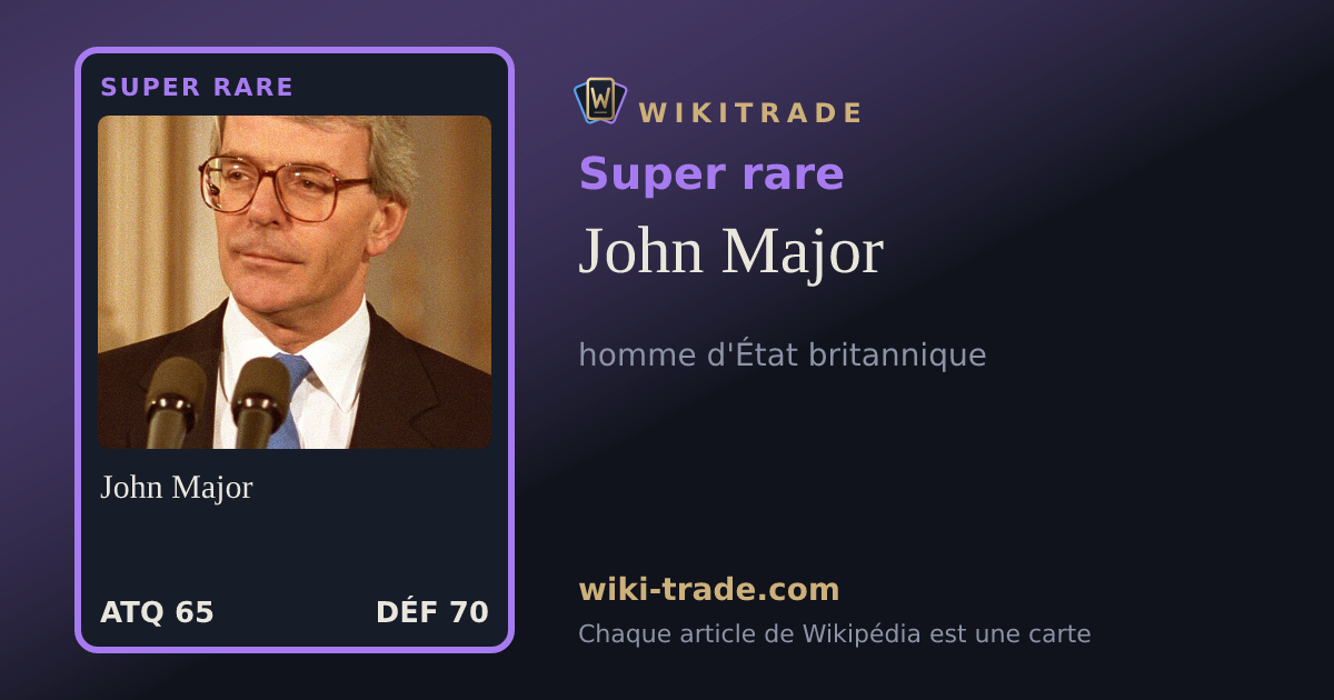 John Major — carte Super rare