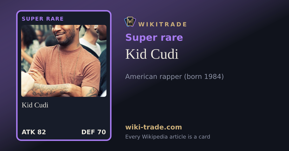 Kid Cudi — Super rare card