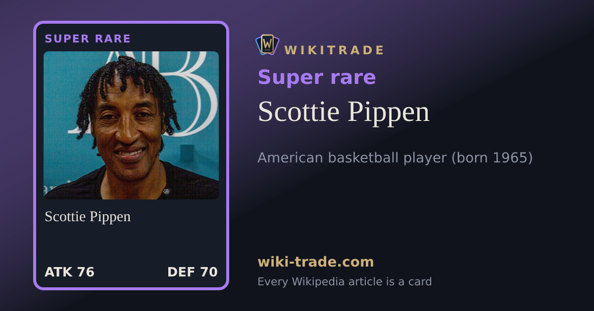 Scottie Pippen — Super rare card
