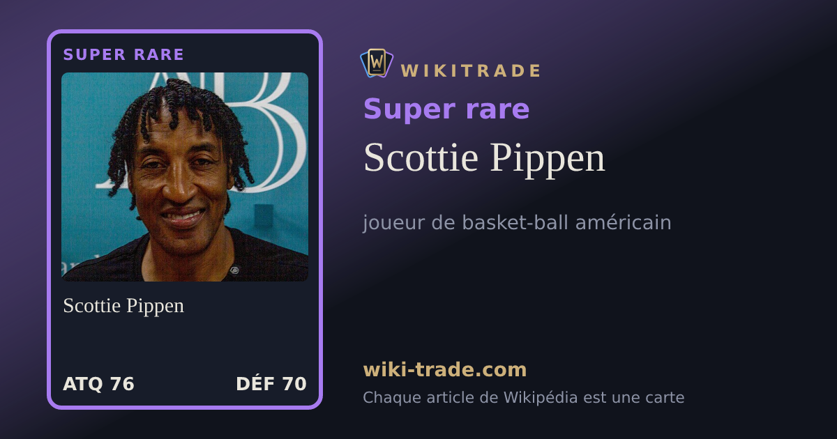Scottie Pippen — carte Super rare