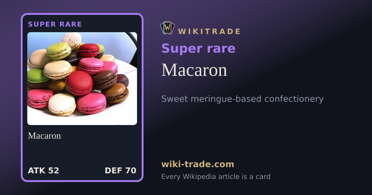 Macaron — Super rare card