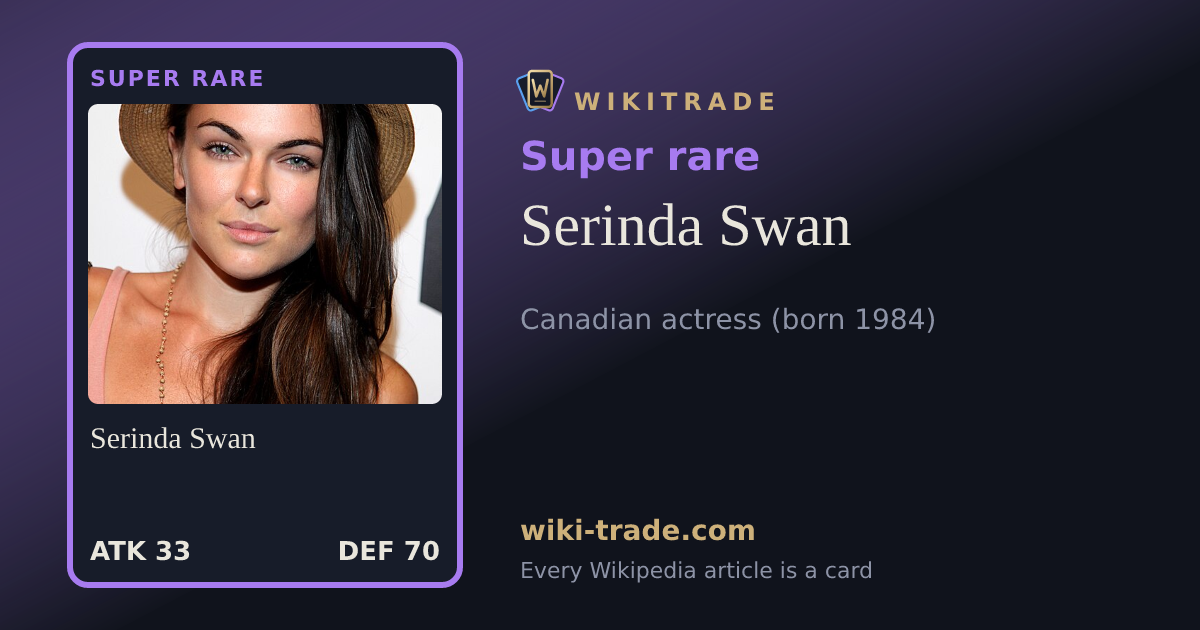 Serinda Swan — Super rare card