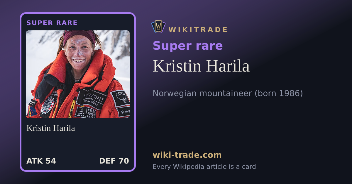 Kristin Harila — Super rare card