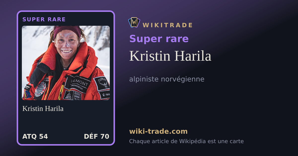 Kristin Harila — carte Super rare