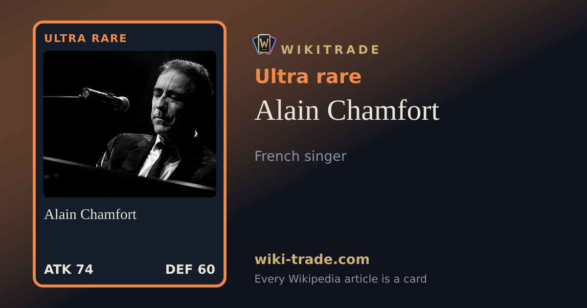 Alain Chamfort — Ultra rare card