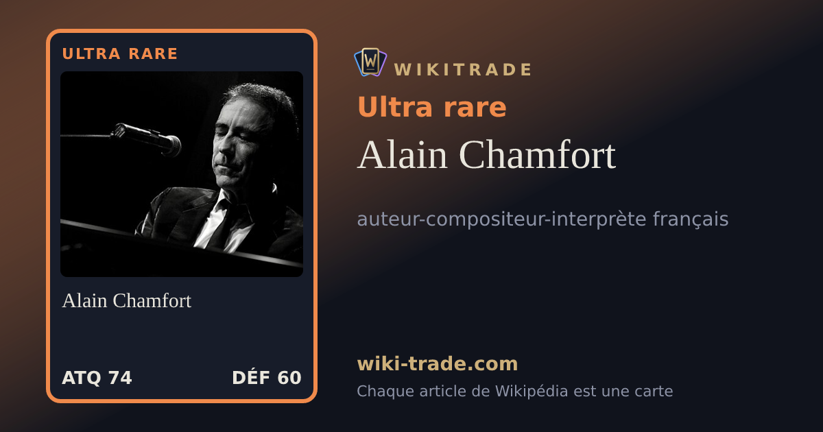 Alain Chamfort — carte Ultra rare