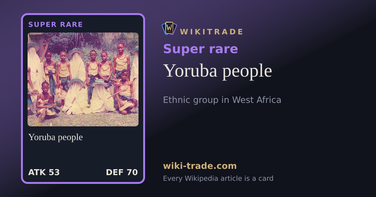 Yoruba people — Super rare card