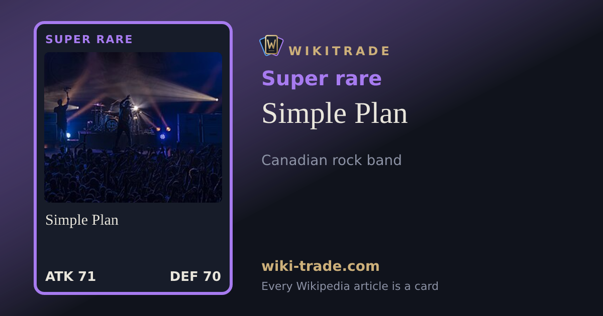 Simple Plan — Super rare card