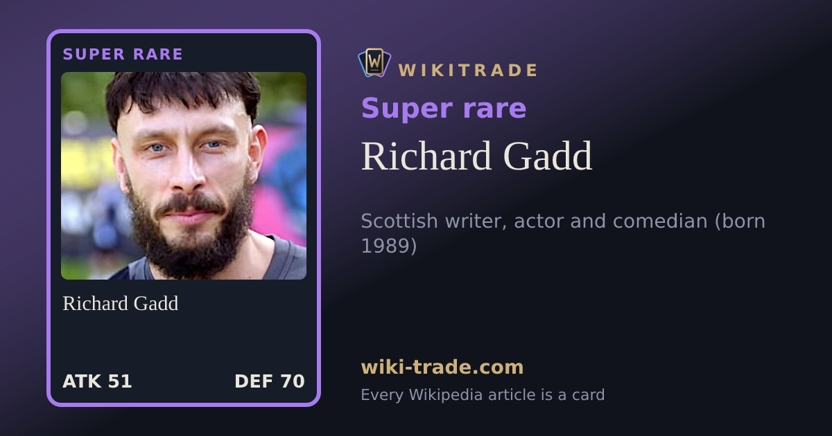 Richard Gadd — Super rare card