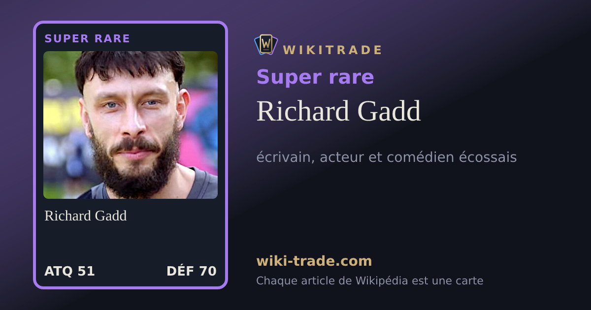 Richard Gadd — carte Super rare