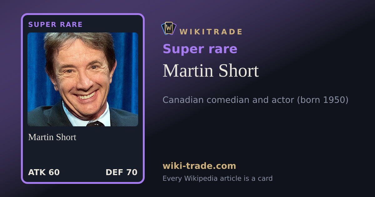 Martin Short — Super rare card