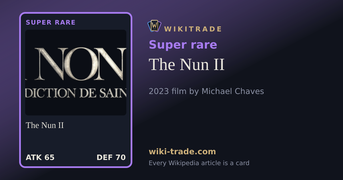 The Nun II — Super rare card