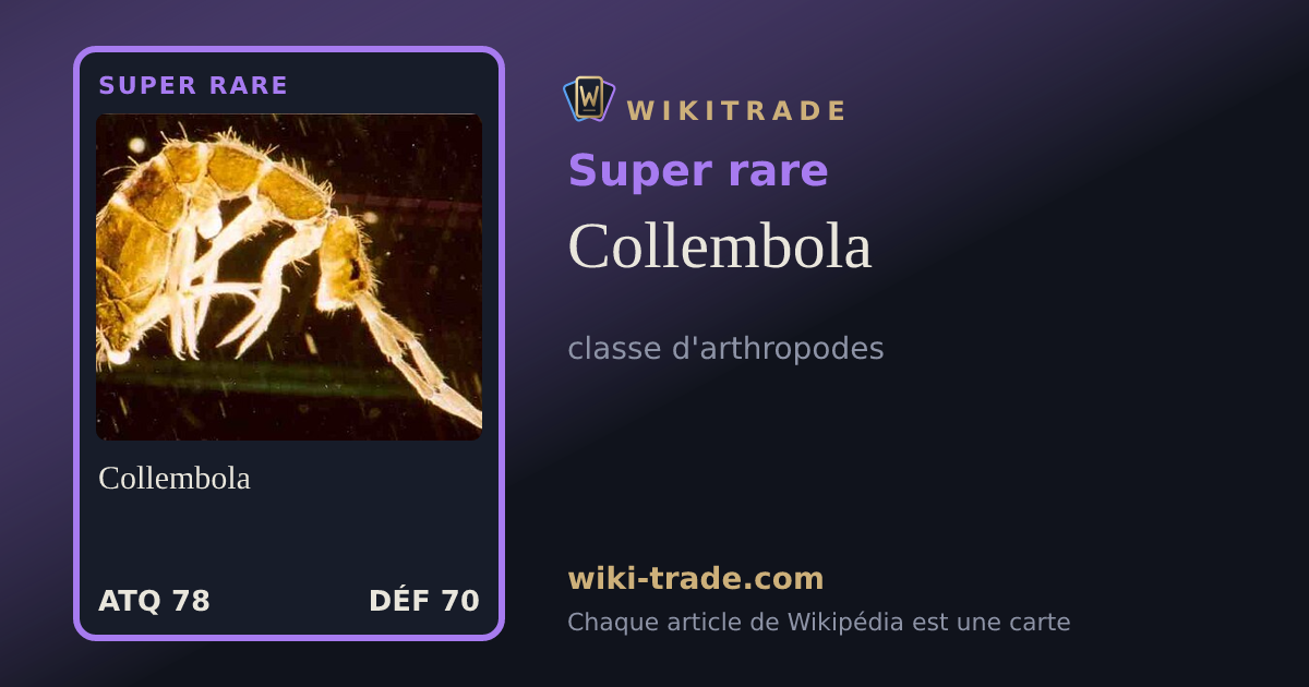 Collembola — carte Super rare
