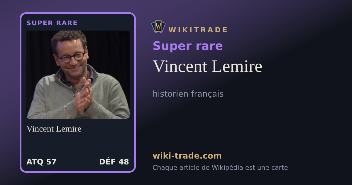 Vincent Lemire — carte Super rare