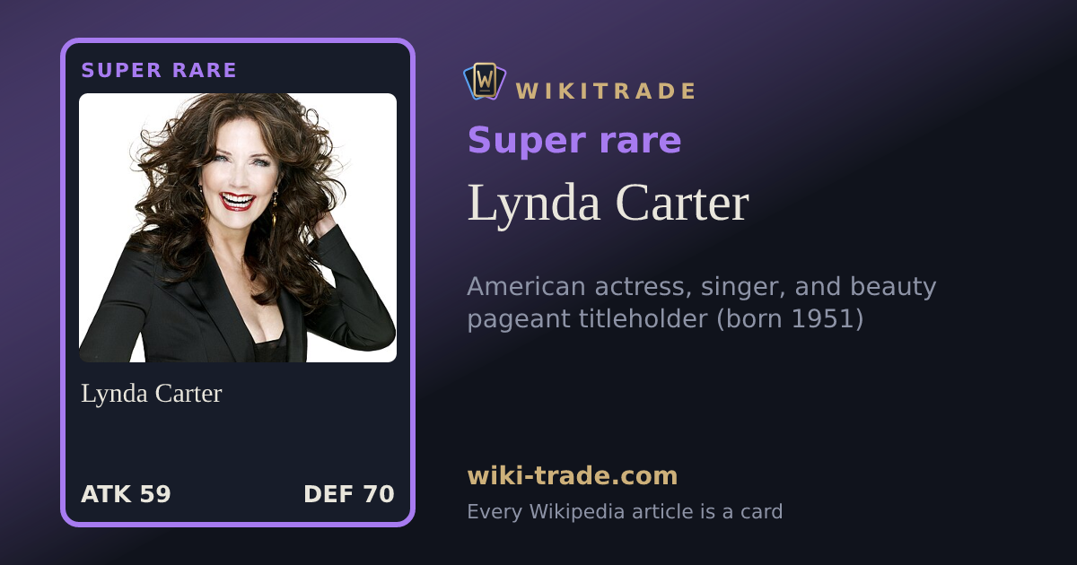 Lynda Carter — Super rare card