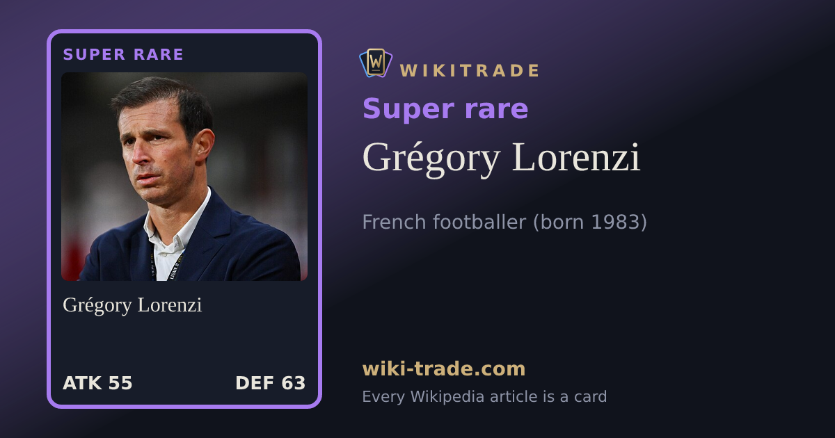 Grégory Lorenzi — Super rare card