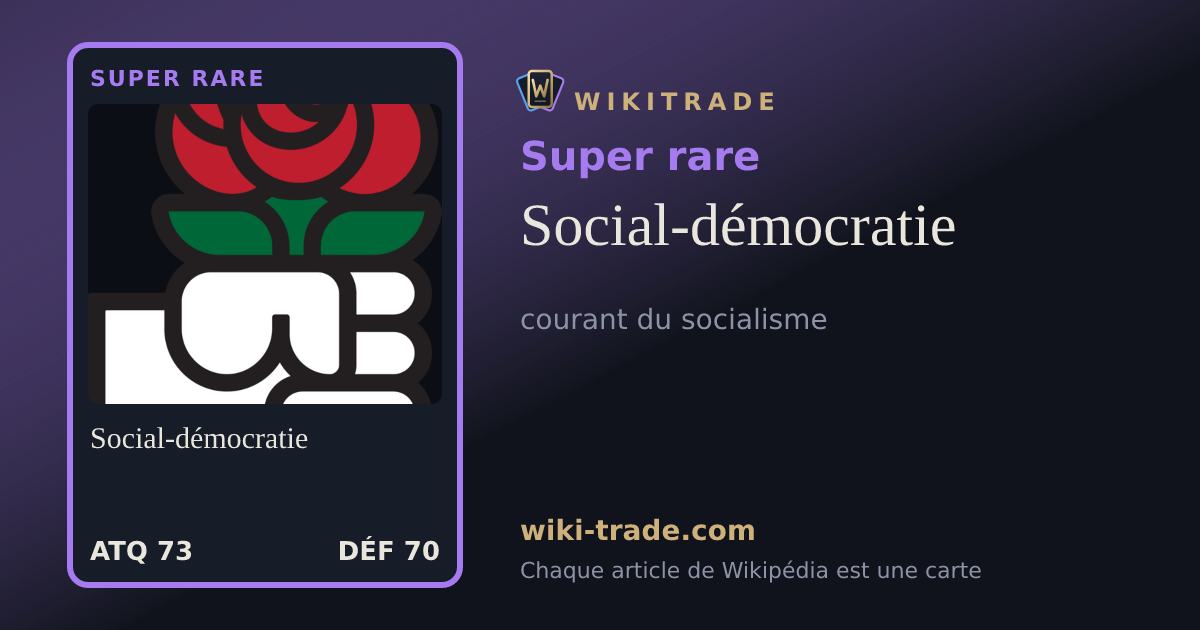 Social-démocratie — carte Super rare