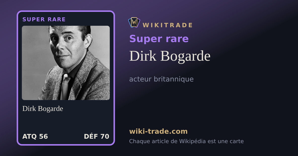 Dirk Bogarde — carte Super rare
