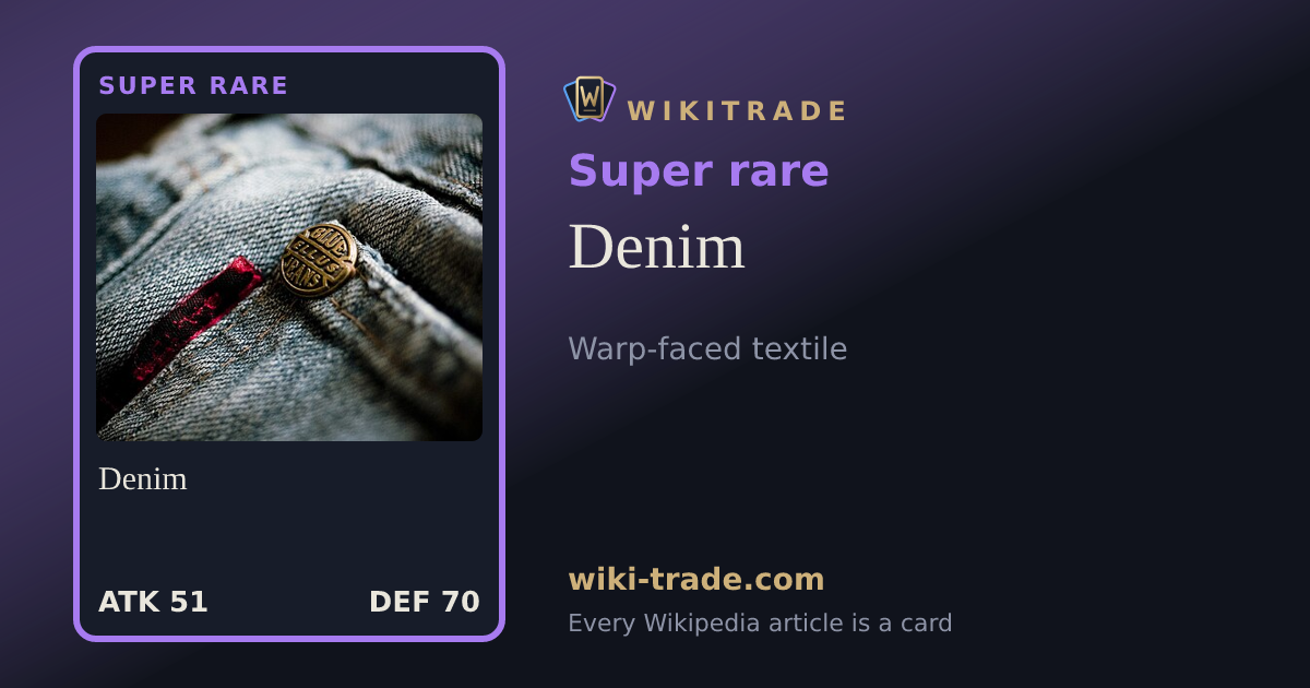 Denim — Super rare card