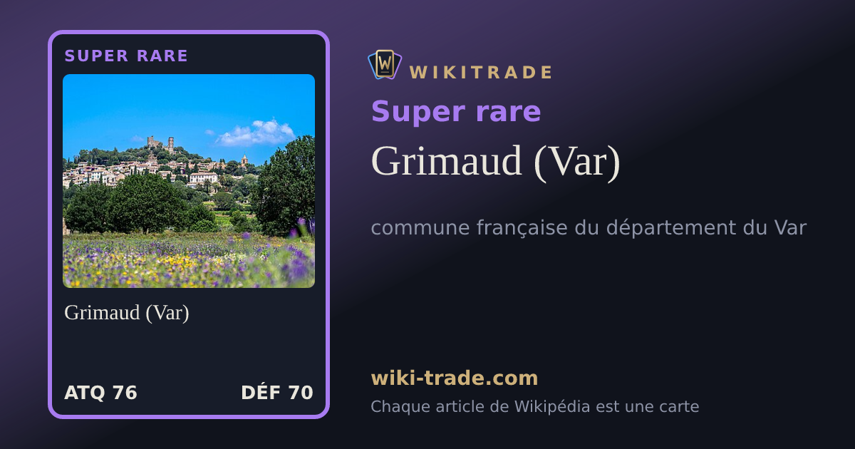 Grimaud (Var) — carte Super rare