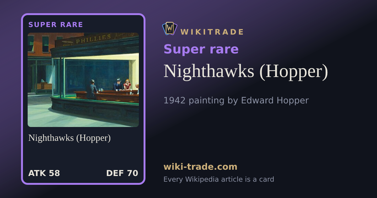 Nighthawks (Hopper) — Super rare card