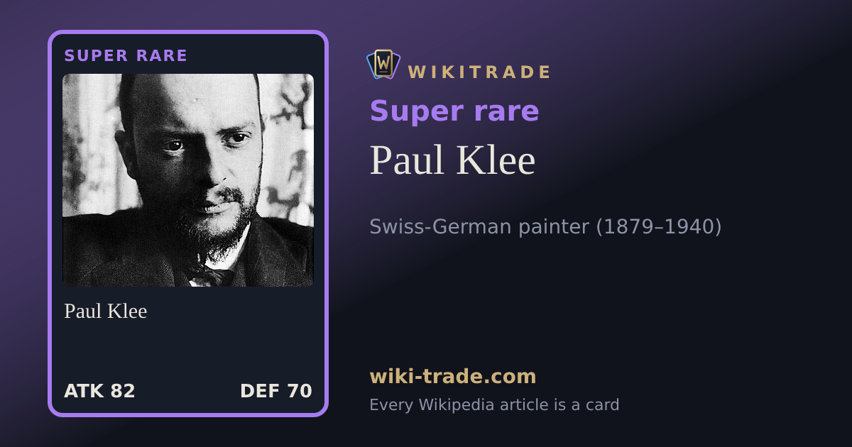 Paul Klee — Super rare card