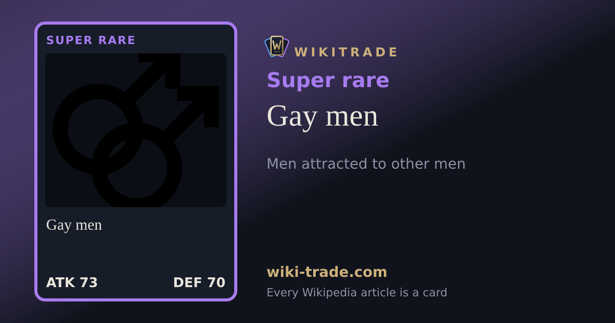 Gay men — Super rare card
