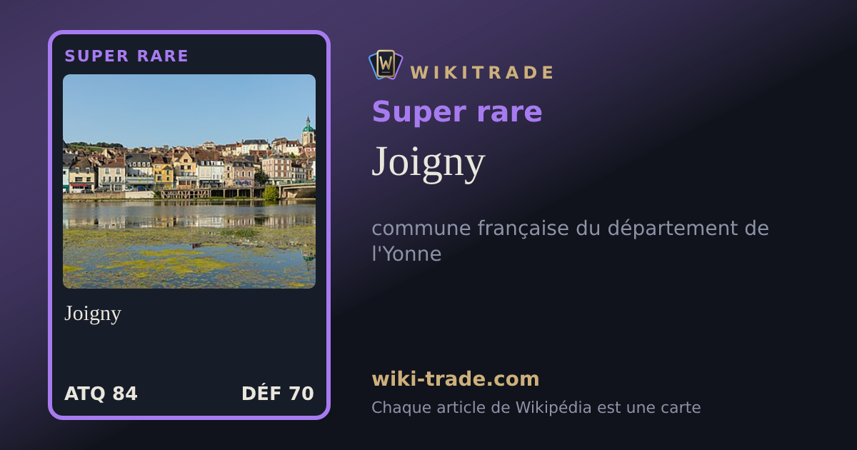Joigny — carte Super rare