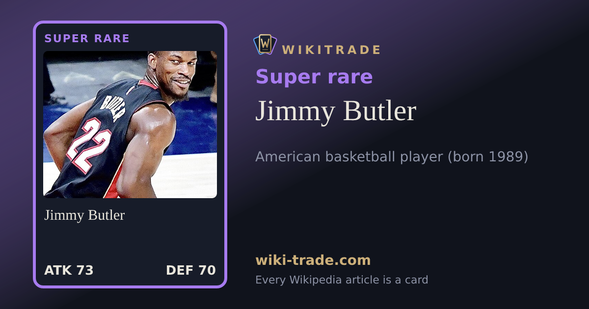 Jimmy Butler — Super rare card
