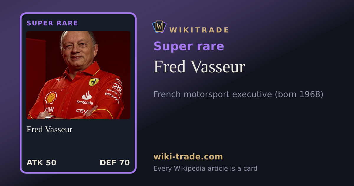Fred Vasseur — Super rare card