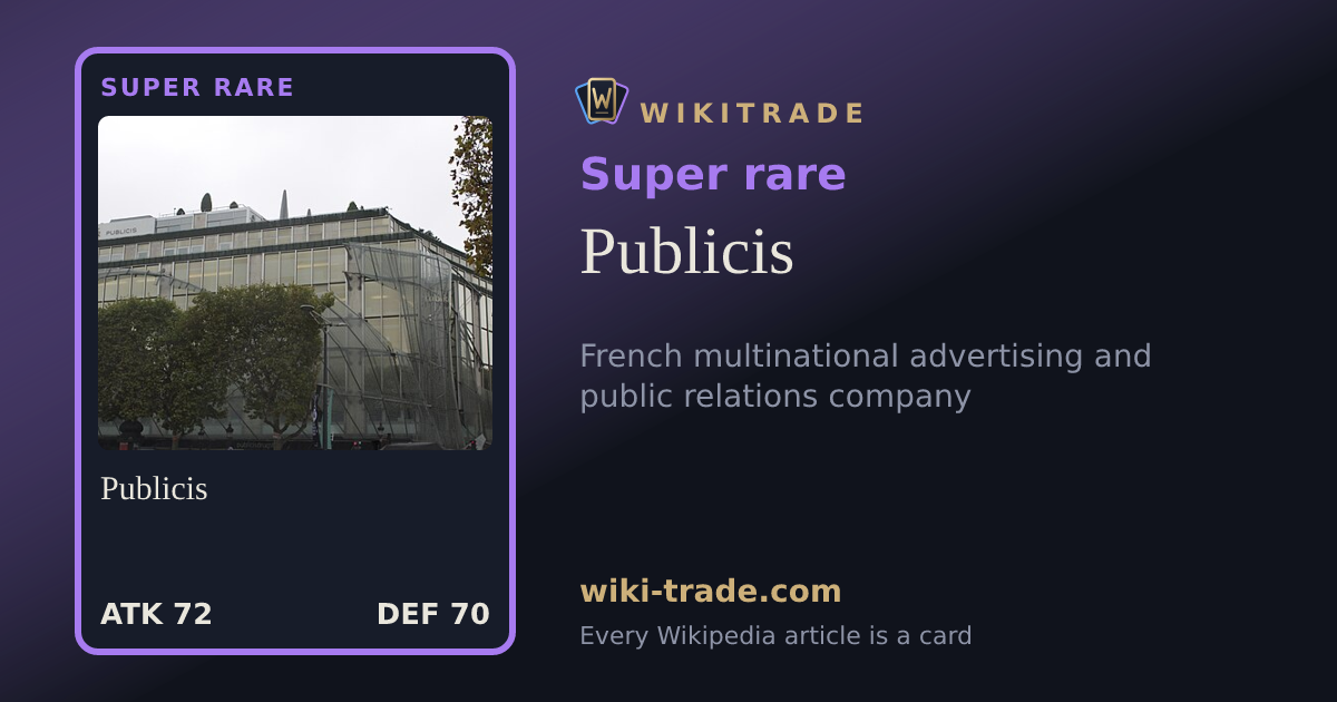 Publicis — Super rare card