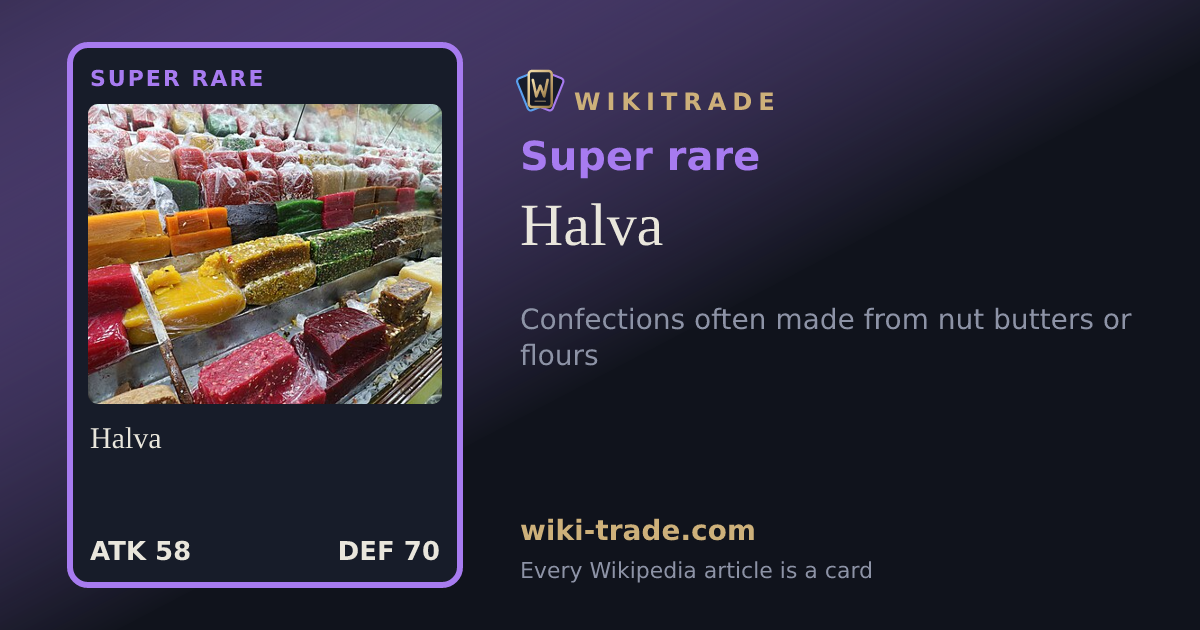 Halva — Super rare card