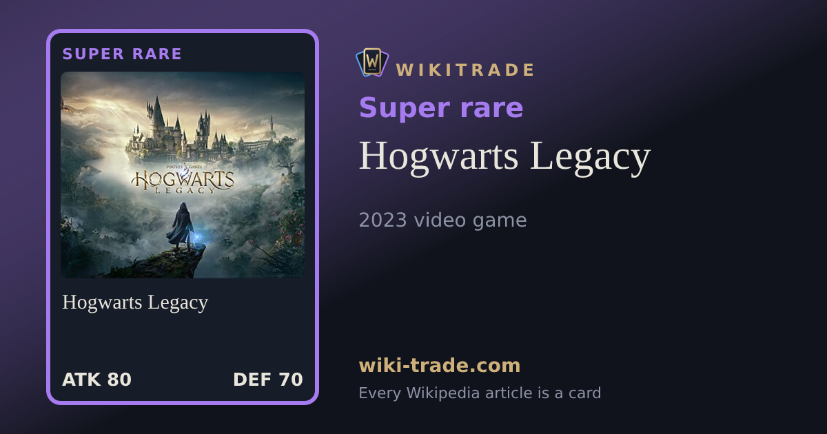 Hogwarts Legacy — Super rare card