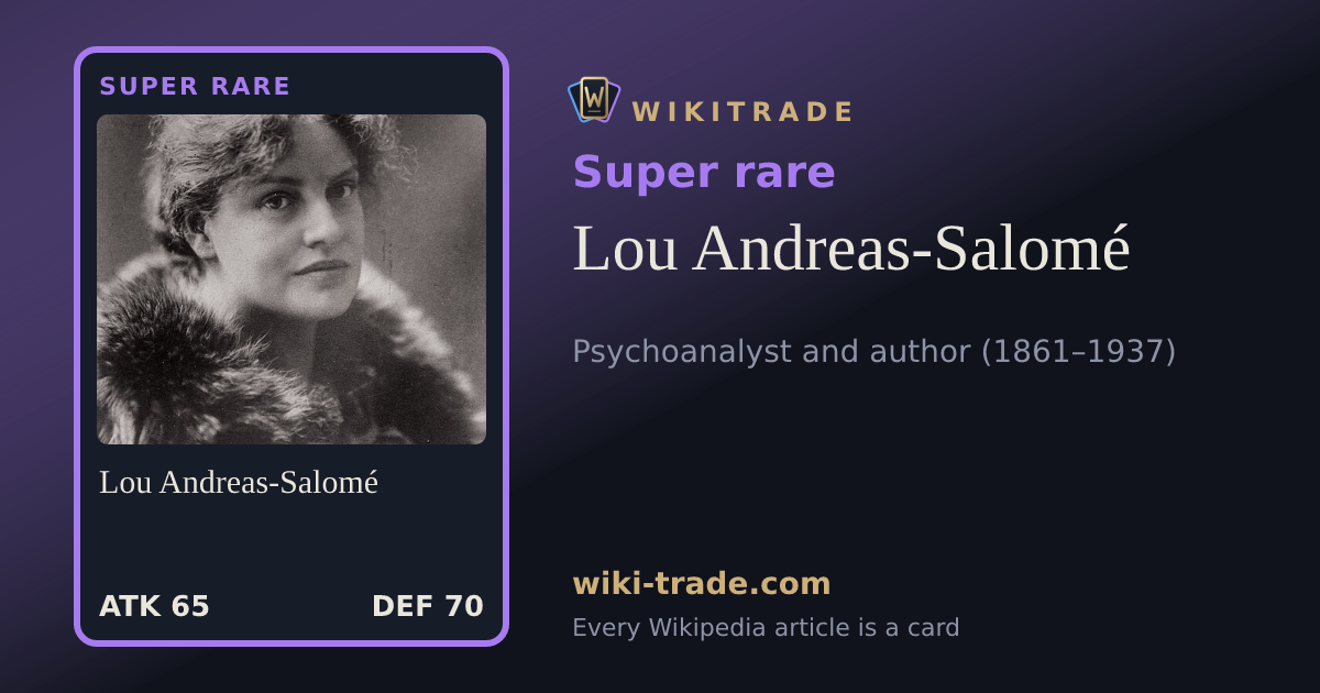 Lou Andreas-Salomé — Super rare card