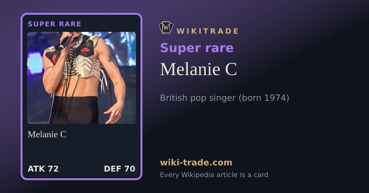 Melanie C — Super rare card