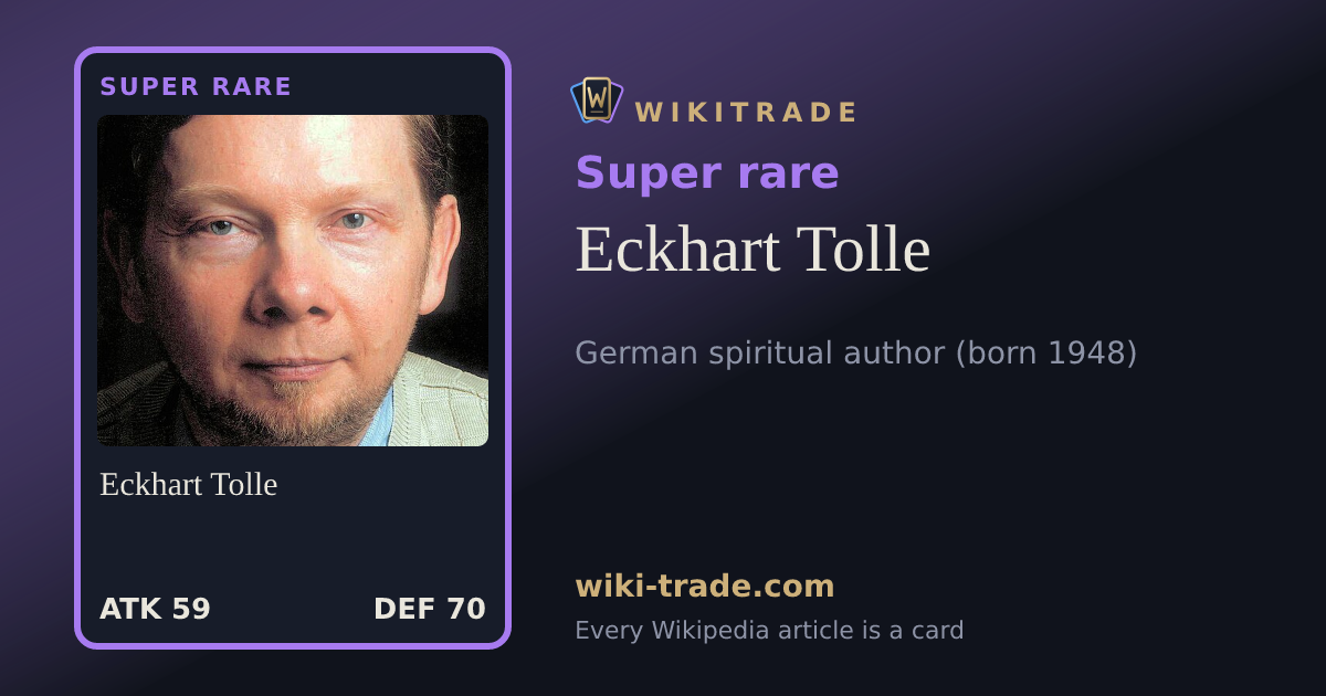 Eckhart Tolle — Super rare card