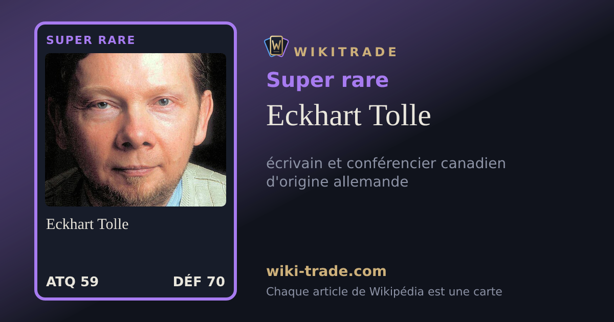 Eckhart Tolle — carte Super rare