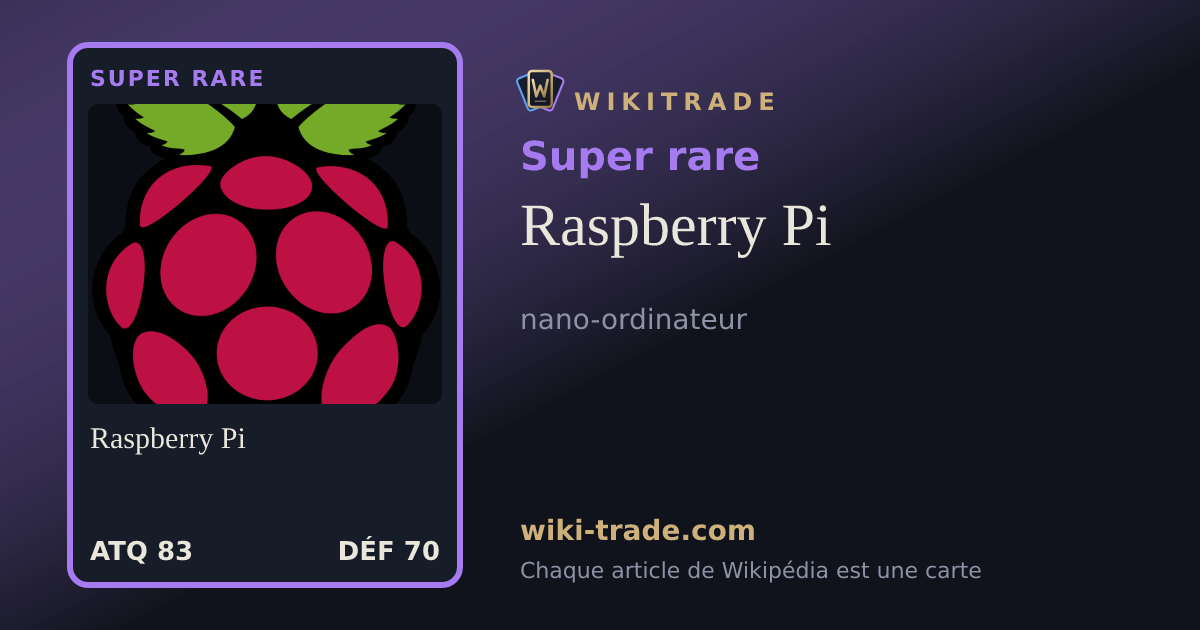 Raspberry Pi — carte Super rare