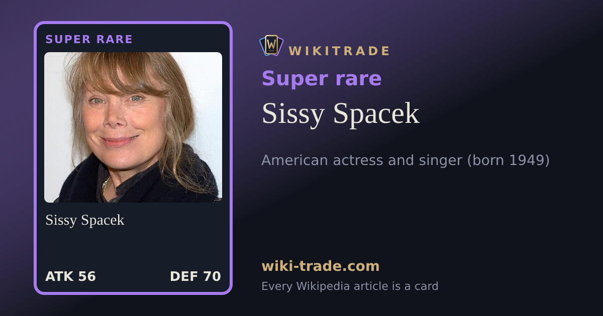 Sissy Spacek — Super rare card