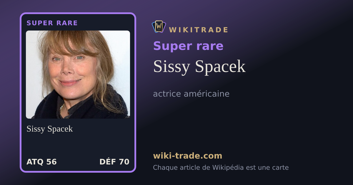 Sissy Spacek — carte Super rare