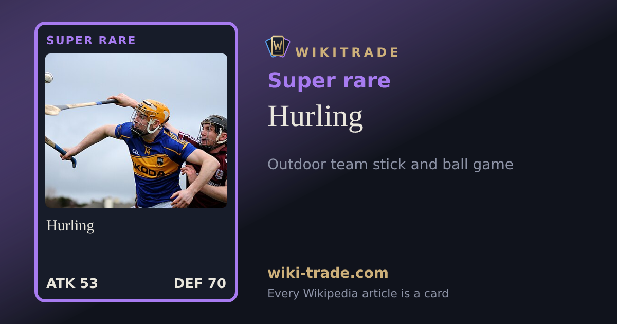 Hurling — Super rare card