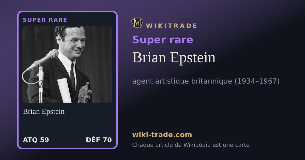 Brian Epstein — carte Super rare