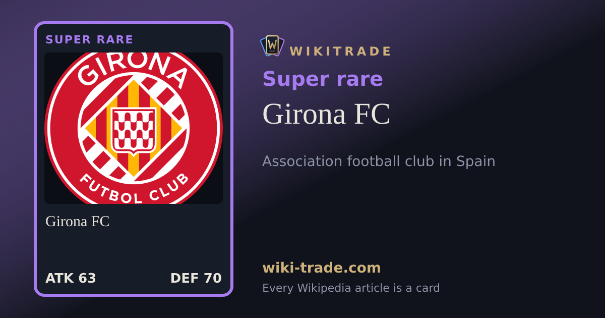 Girona FC — Super rare card