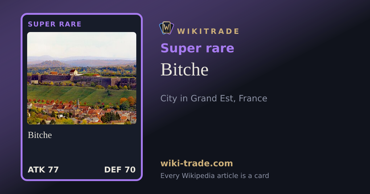 Bitche — Super rare card