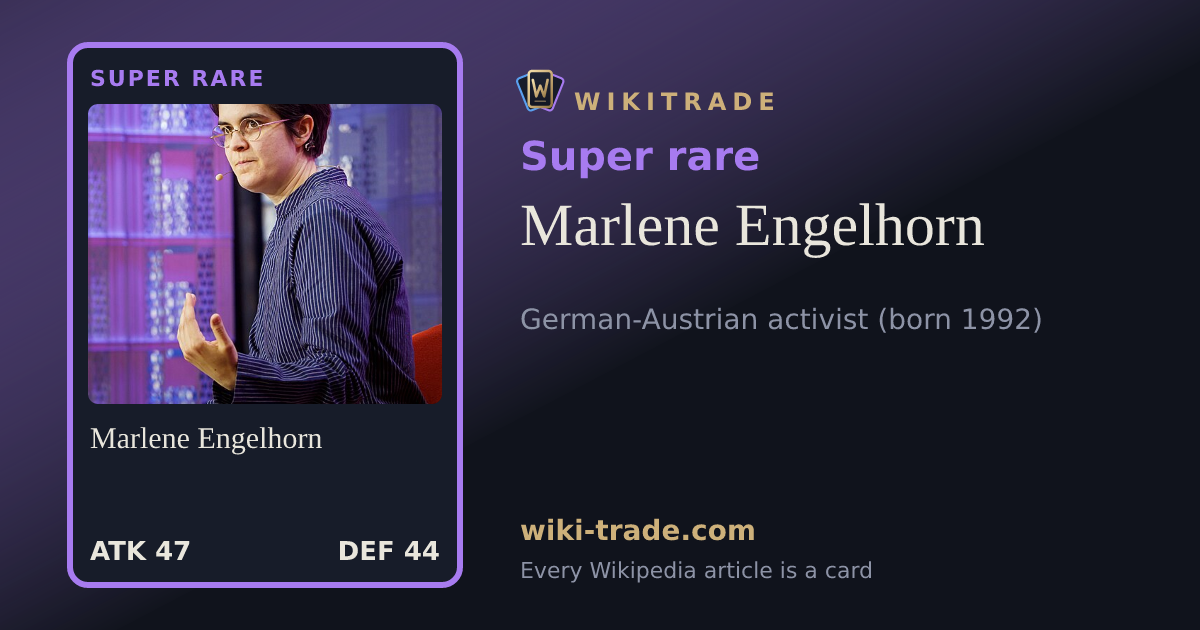 Marlene Engelhorn — Super rare card
